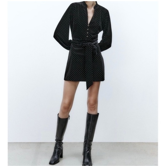 Zara Velvet Dress - Picture 2 of 3